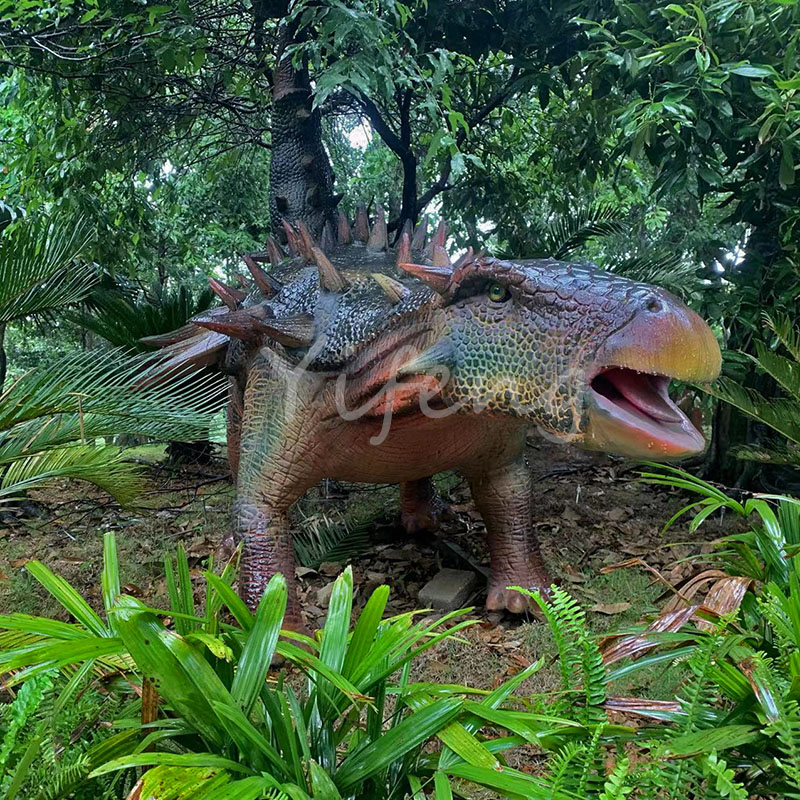 Lifelike Animatronic Ankylosaurus for Dinosaur Exhibition