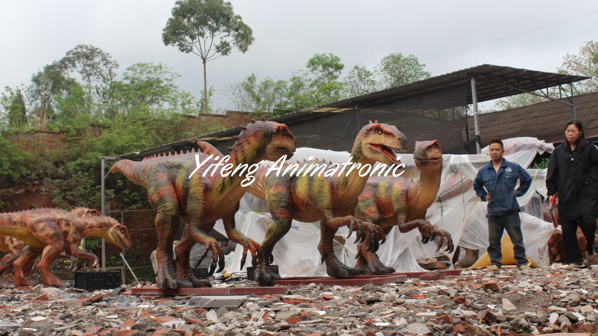 Dinosaur Park Realistic Animatronic Dinosaur Factory Life Size Oviraptor for Sale